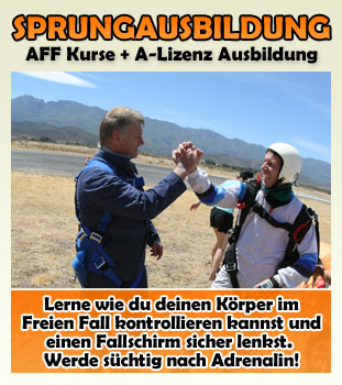 Fallschirmspringen Kurs Kapstadt